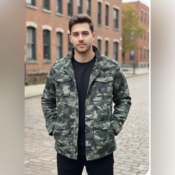 Marc Ecko Other - Marc Ecko Cut & Sew Men's insulated Camouflage Vintage 2000’s Y2K Jacket Size S